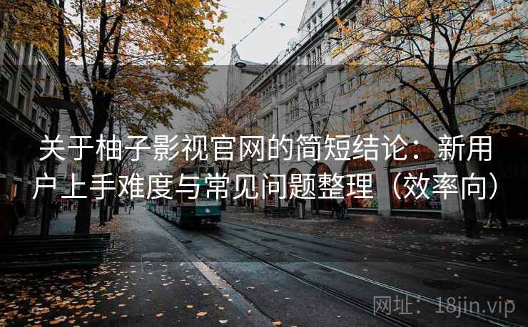 关于柚子影视官网的简短结论：新用户上手难度与常见问题整理（效率向）