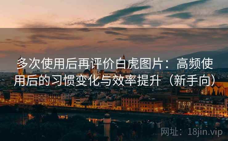 多次使用后再评价白虎图片：高频使用后的习惯变化与效率提升（新手向）