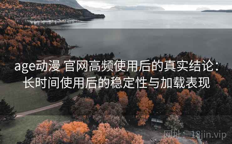 age动漫 官网高频使用后的真实结论：长时间使用后的稳定性与加载表现